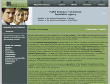 Tablet Screenshot of marktranslations.com